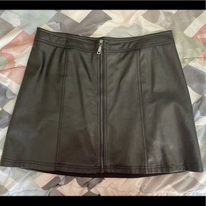 Guess Leather Mini Skirt